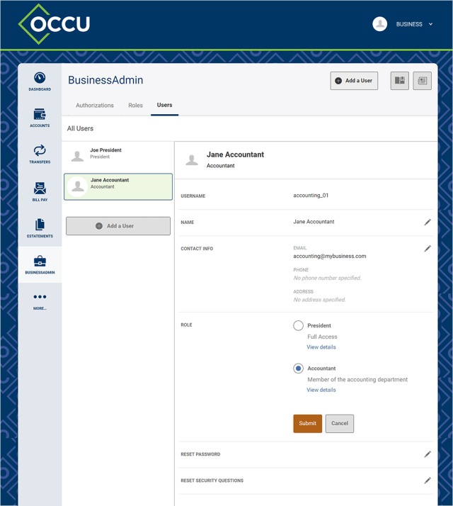 Manage your business finances with MyOCCU Online & Mobile OCCU
